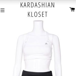 Adidas White Sports Bra from Khloe Kardashian Kloset